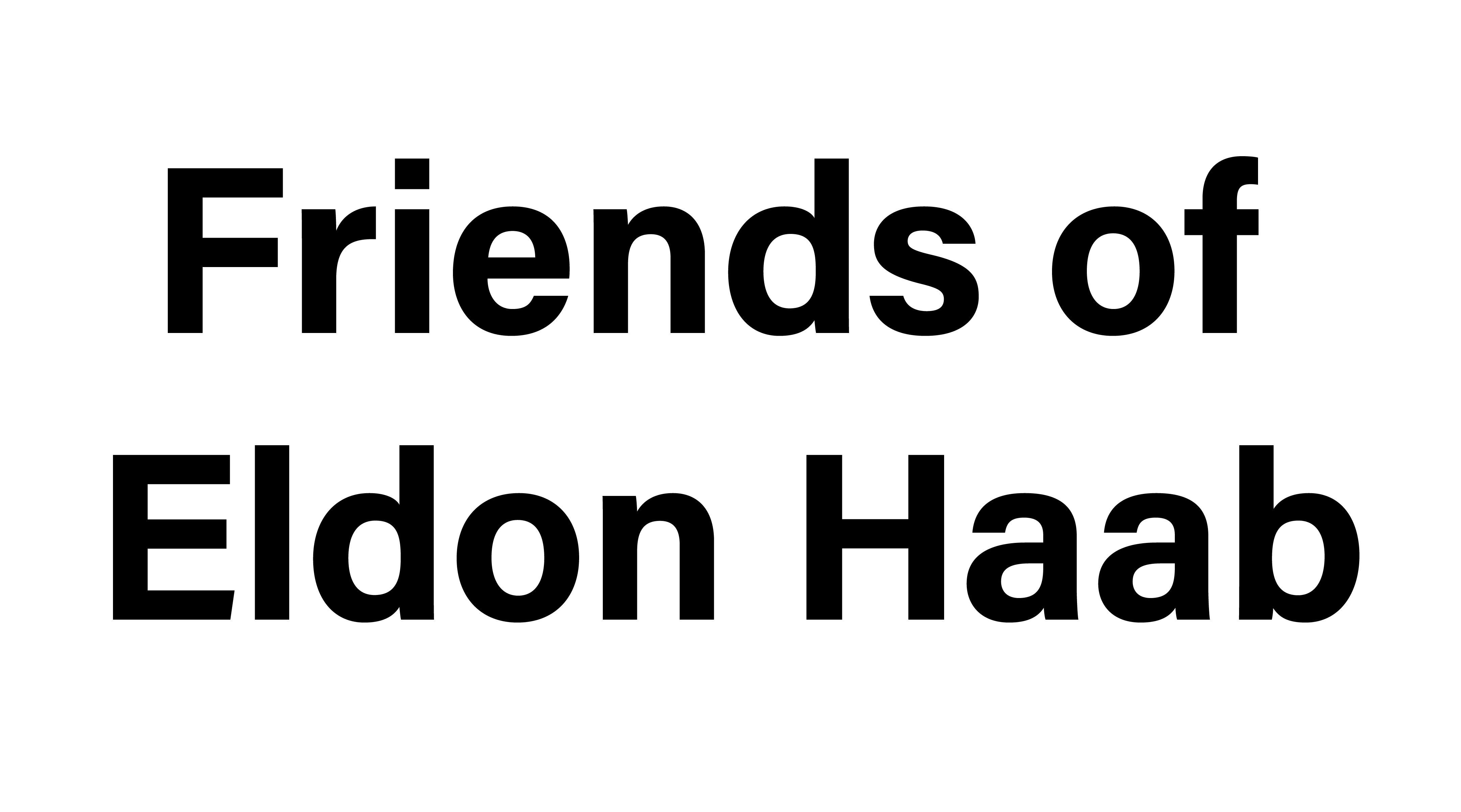 Friends of Eldon Haab